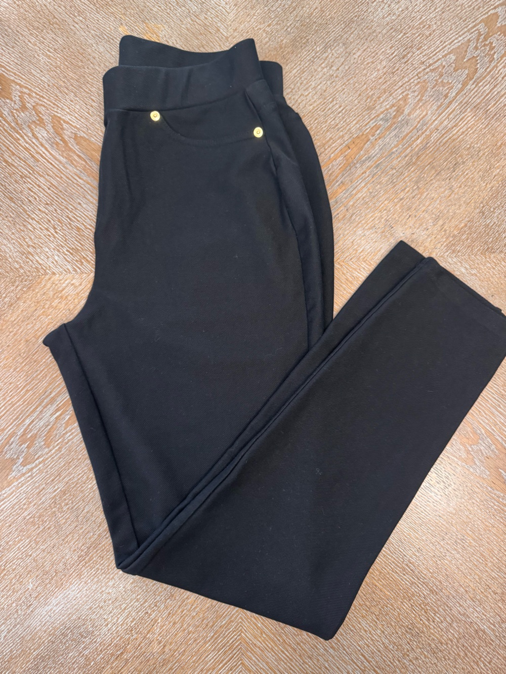 Michael Kors Black Pants Pull-On Stretch XL waist 35” inseam 29” High Rise